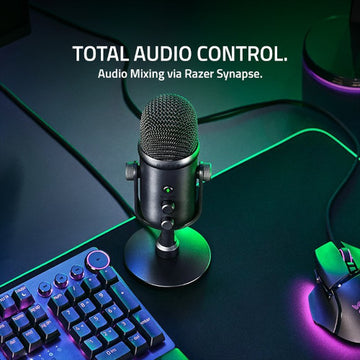 Razer Seiren V2 Pro Professional-Grade USB Microphone: Dynamic Microphone - High Pass Filter - Digital Analogue Limiter - RZ19-04040100-R3M1